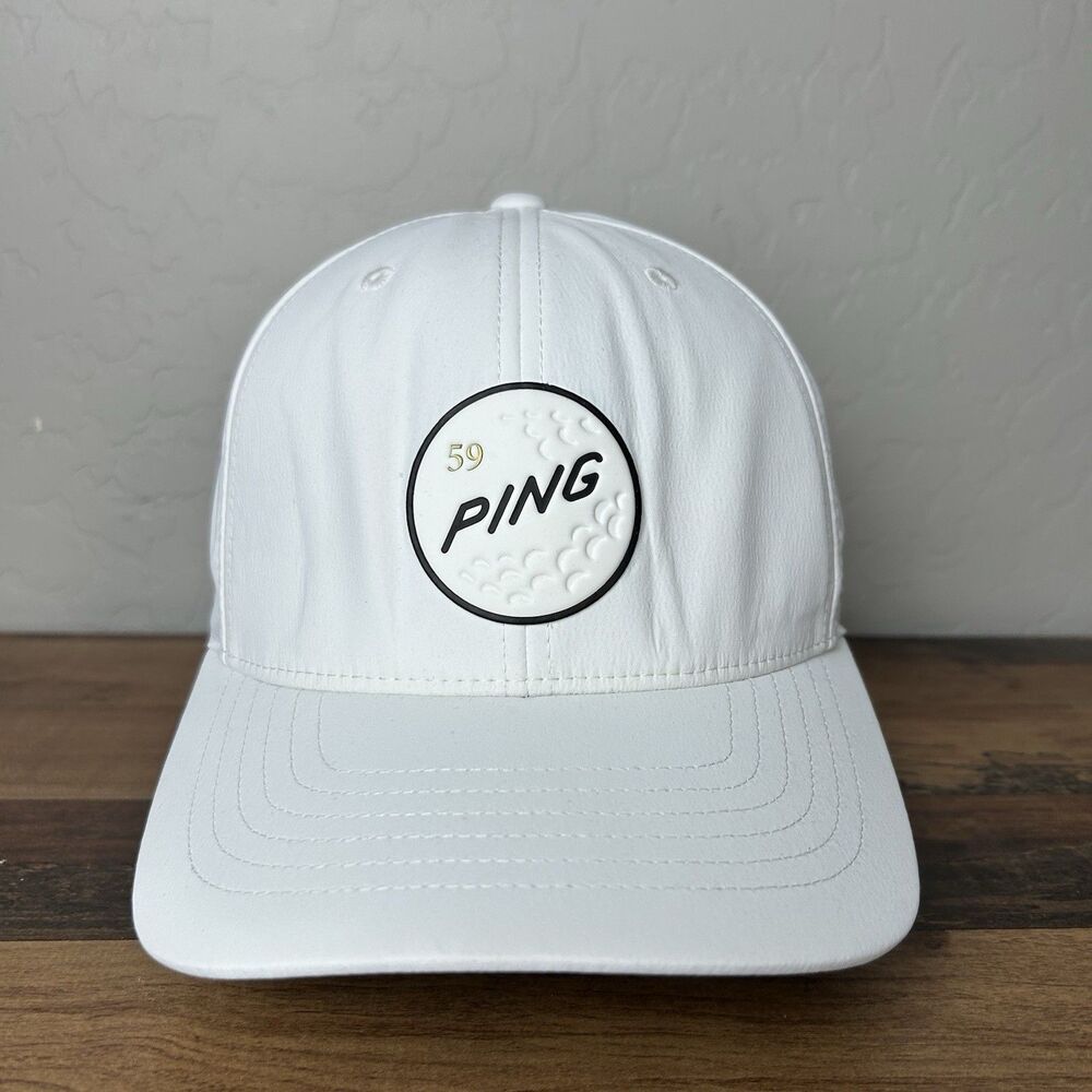 New Ping Sedona White Adjustable Snapback Hat/Cap